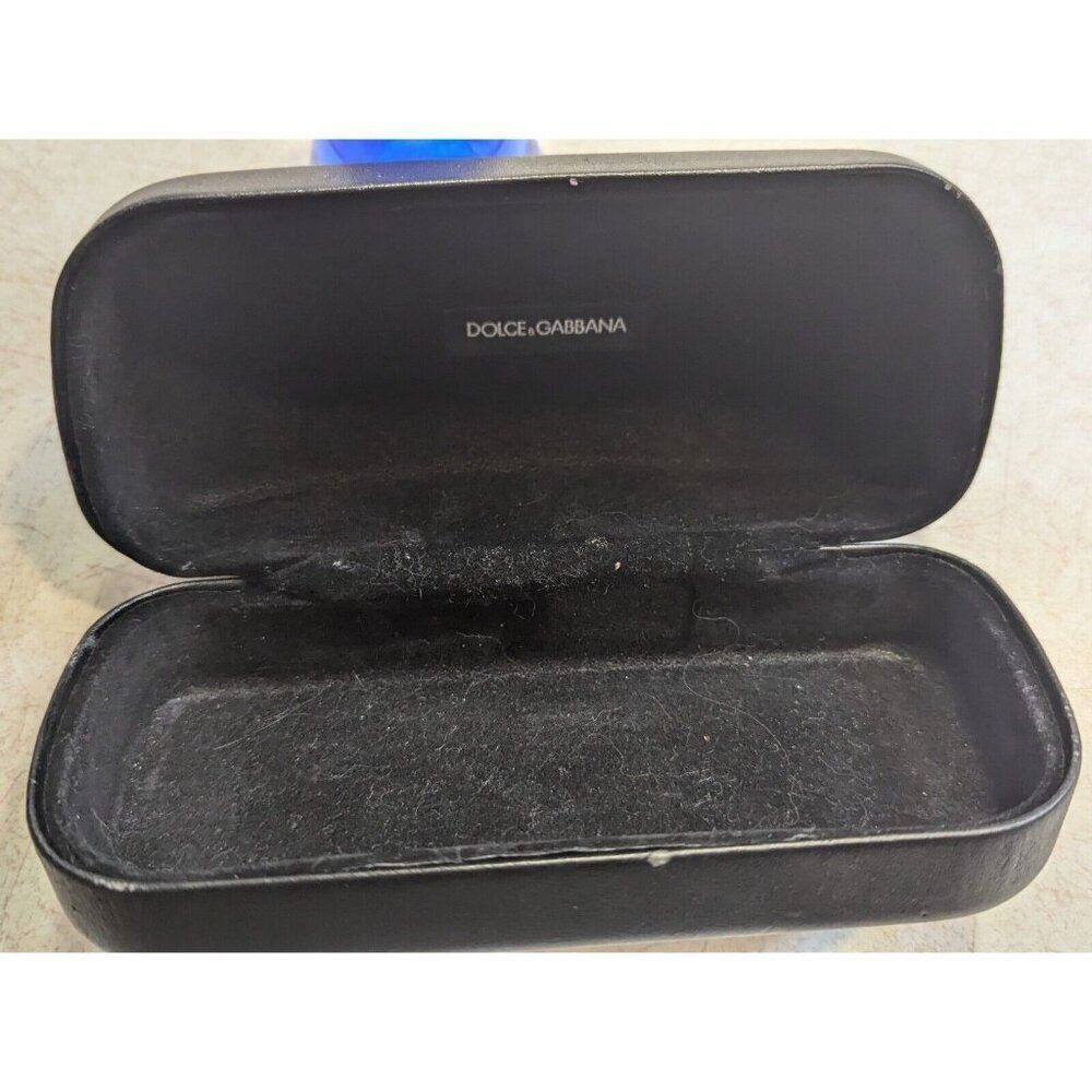 DOLCE & GABBANA Sunglasses Eyeglasses Leather Case Black Hard CLAMSHELL … - Picture 2 of 4